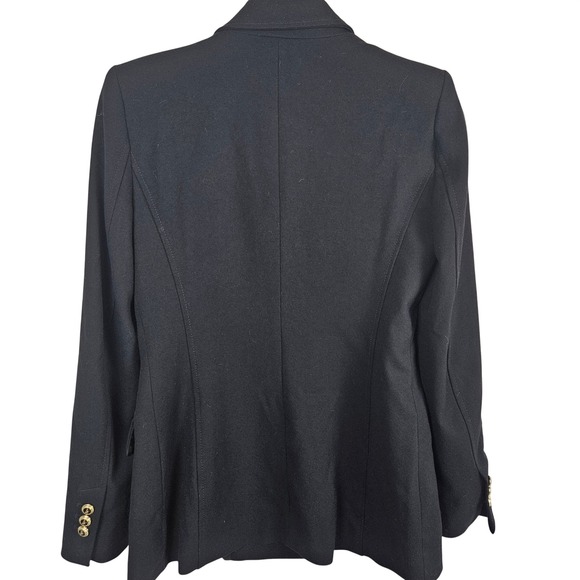 Zara‎ Tailored Double Breasted blazer with shoulder pads, black, size S - Picture 2 of 5